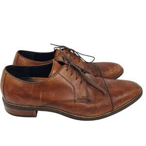 Cole Haan Men's Oxford Lace Up Leather Dress Shoes Brown 11
